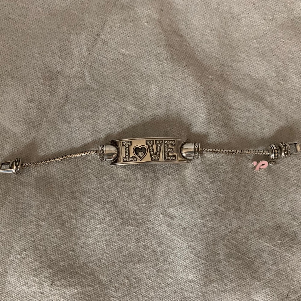 Brighton Breast Cancer Awareness Charm Bracelet